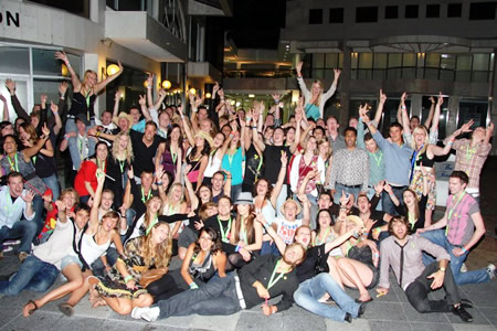 backpackers in paradise