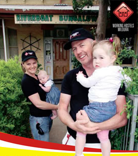 the staff at riverboat backpackers hostel