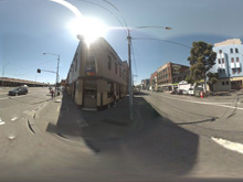 the outside of global backpackers melbourne