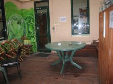bar area in global backpackers