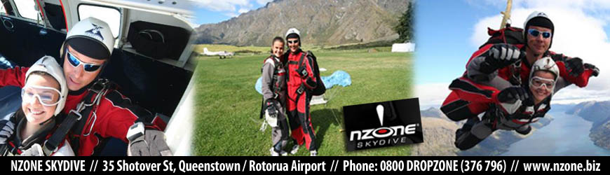 nzone skydive banner Things to do New Zealand - Rotorua and Queenstown Skydiving