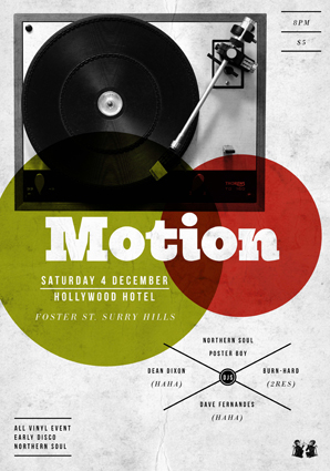 motion_a3-dec What's on in December Sydney New South Wales - Motion Night