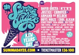 summadayze-melbourne What's on in Melbourne Victoria - Summadayze New Year's Day
