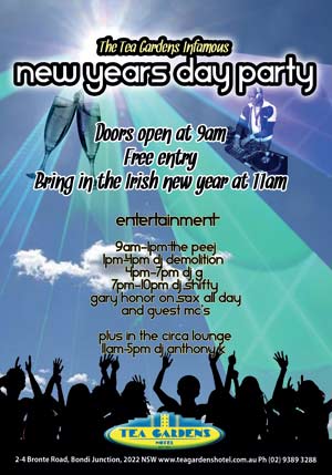 teagardens-nyd What's on in Sydney New South Wales - Tea Gardens New Year's Day Party