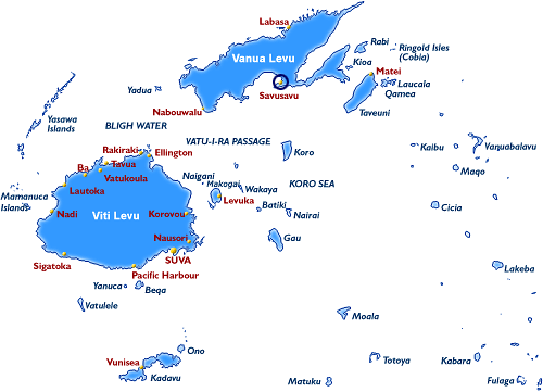 map of fiji