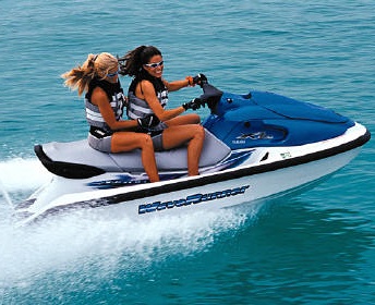 two women jet skiing in australia