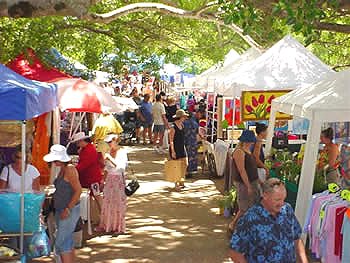 markets outdoor markets under the trees