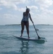 paddle boarding