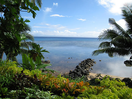 view from taveuni island in fiji
