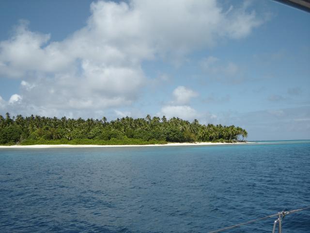 Ovalau island in fiji from a boat