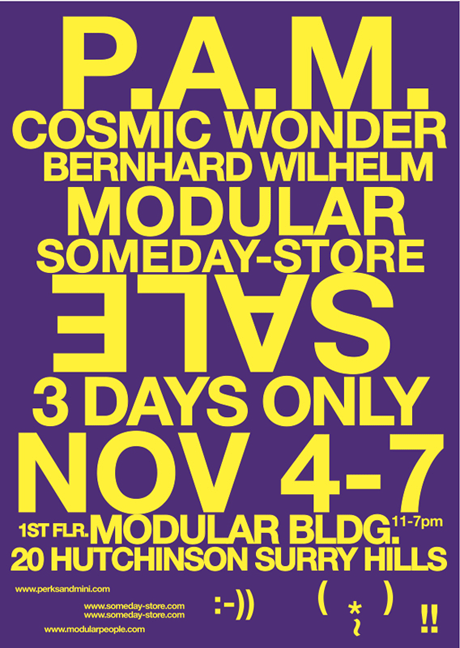 p.a.m. store sale poster for p.a.m. sale