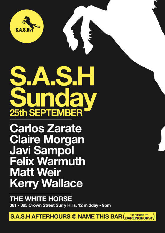sashsunday_25sep_a3 What's on in Sydney New South Wales - SASH Sunday September 25