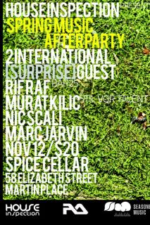 spice cellar What's on in Sydney New South Wales - House Inspection Spring Music After Party