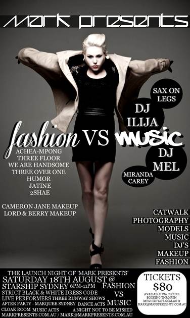 Mark Presents - Fashion vs Music