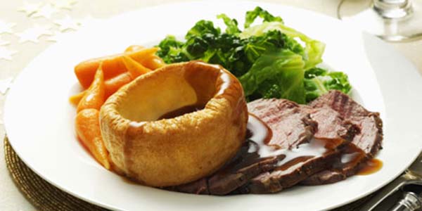 Roast dinner beef roast dinner gravy