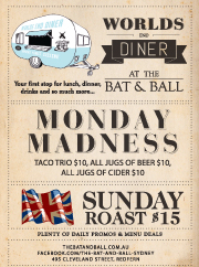 What's On at The Bat and Ball, Sydney - March 2013