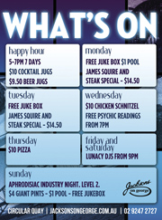 jacksons_feb13 Great Deals At Jacksons On George This February