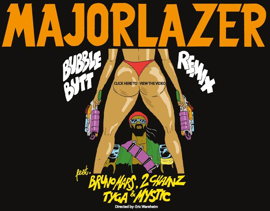 major lazer bubble butt