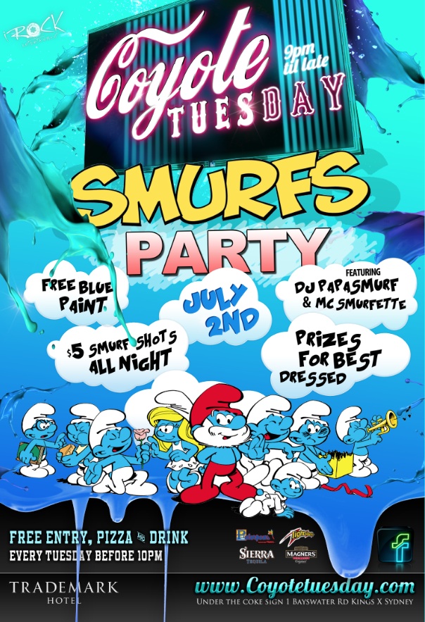 Coyote Tuesday SMURF PARTY 2013