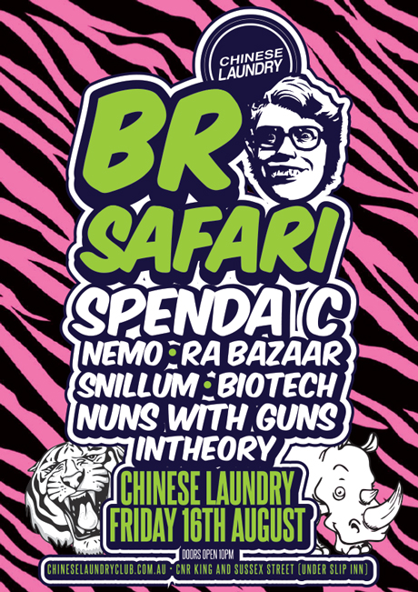 Friday-16-August---BroSafari-MainImage Friday 16 August 2013 Bro Safari at Chinese Laundry, Sydney poster