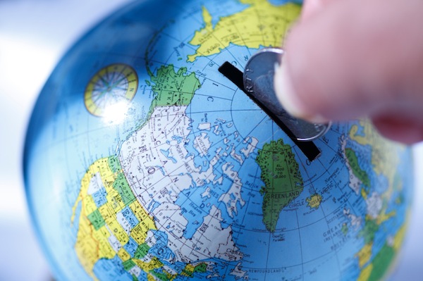 globe-travel-money a money box globe