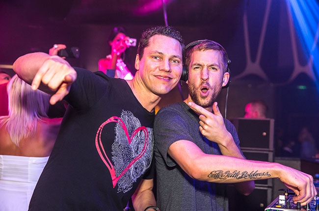 tiesto and calvin-harris at hakkasan, las vegas
