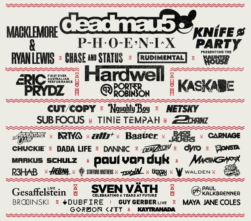 fmf14 web lineups sydney