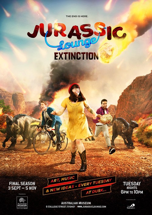 Jurassic_Lounge_Extinction_poster Jurassic Lounge Extinction poster