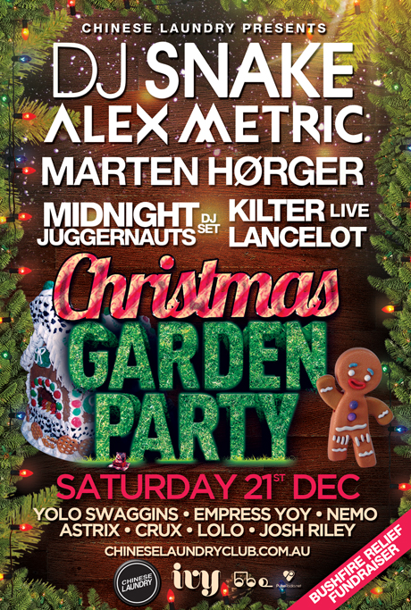 xmas garden party chinese laundry