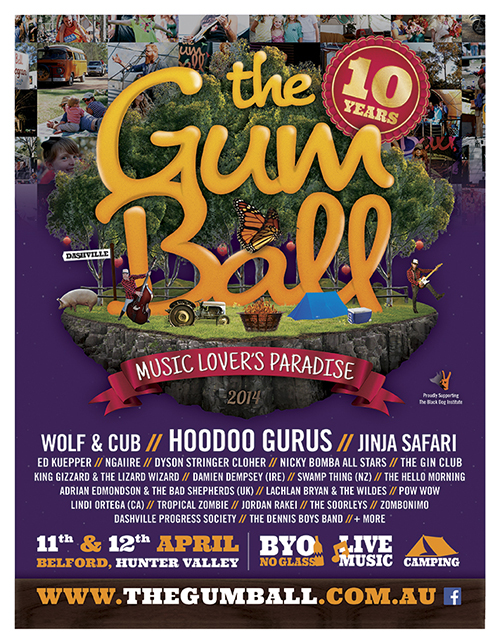 The Gum Ball 2014 Australia Line Up