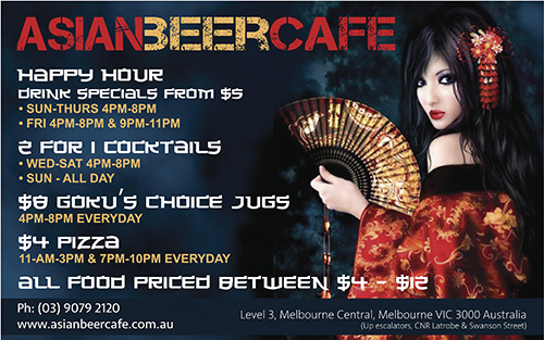 Asian Beer Cafe Melbourne