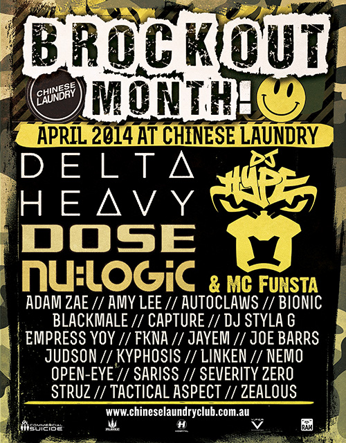 Brockout Month at Chinese Laundry