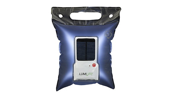 LED solar-powered inflatable light