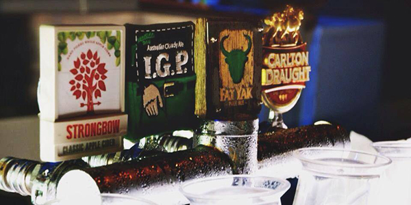 The Loading Dock Bar beer and cider on tap