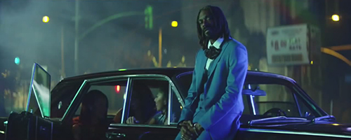 Snoop Dogg Blue Suit Car