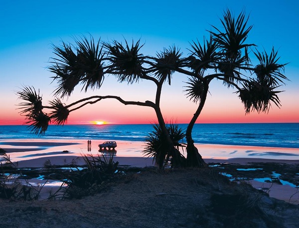 Fraser Island's stunning sunset