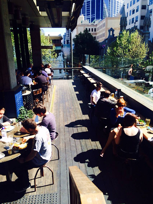 al fresco dining in Melbourne