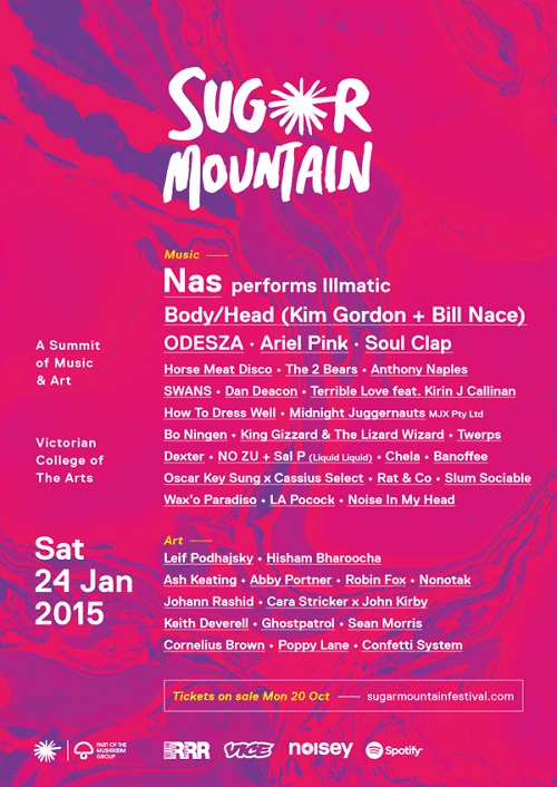 Sugar Mountain 2015 Line Up