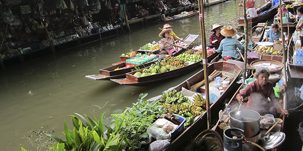 Thai river market Thailand river market