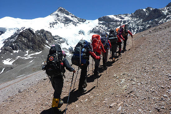 trekking mountains