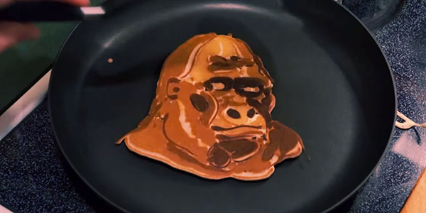 Gorilla Pancakes Going Ape For Pancake Day