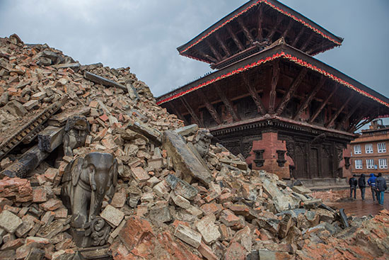 building destroyed in nepal earthquake