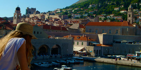 female traveller in croatia