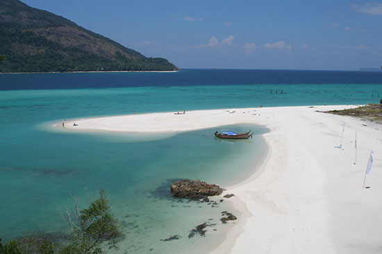 beach on koh lipe island thailand