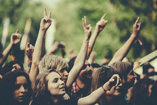 festival crowd in croatia