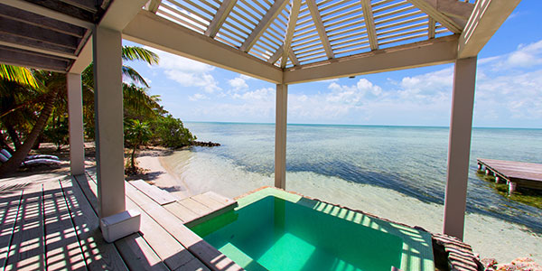 ocean view from private villa
