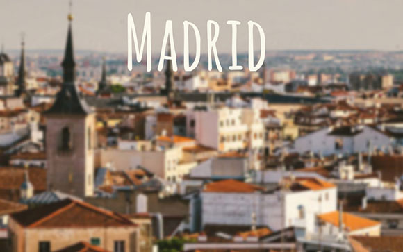 blurry view of madrid