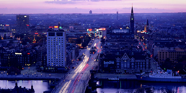 copenhagen in the evening