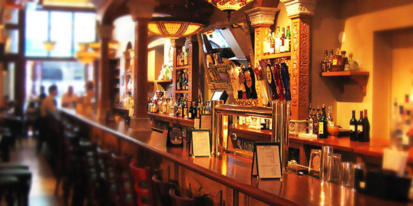bar in an irish pub in new york