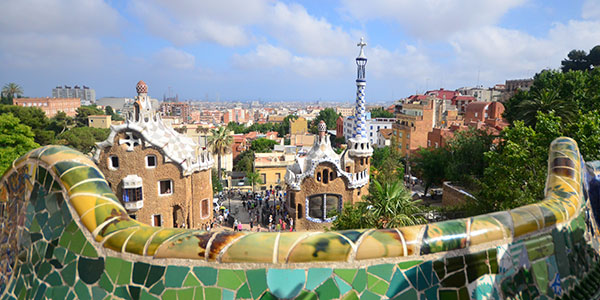 view of barcelona from parc guell